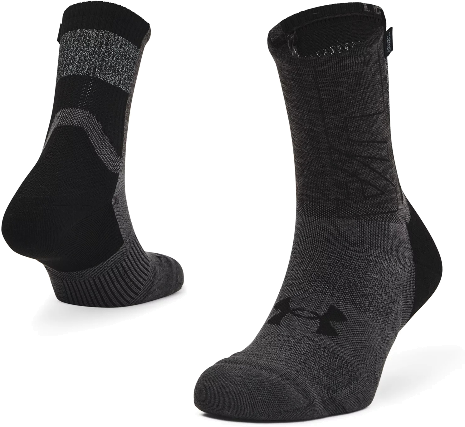 

Носки унисекс Under Armour Dry Run Crew Socks черные XL, Dry Run Crew Socks