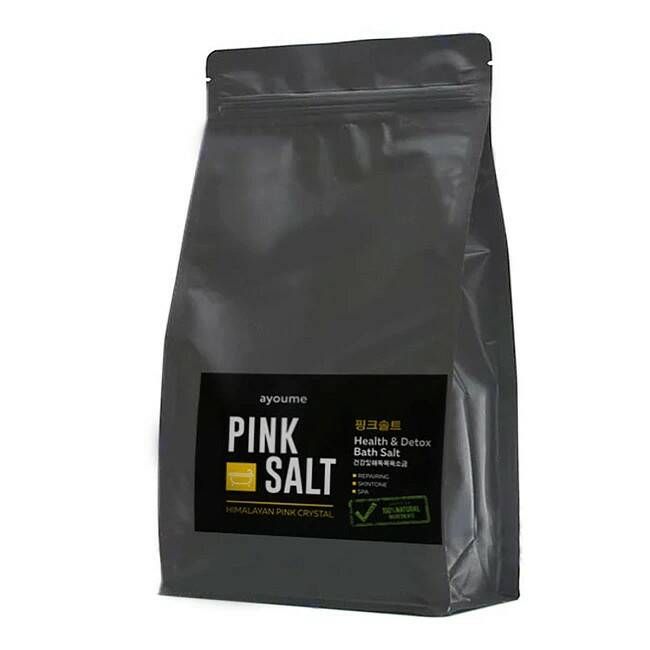 Соль для ванны AYOUME PINK SALT гималайская розовая 800 гр розовая гималайская соль для ванн salt of the earth 1 кг мелкий помол