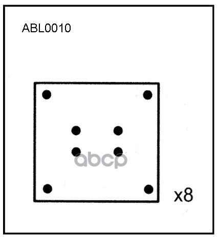 

ALLIED NIPPON ABL1010 Накладки тормозные комплект 1R / WVA (19487)