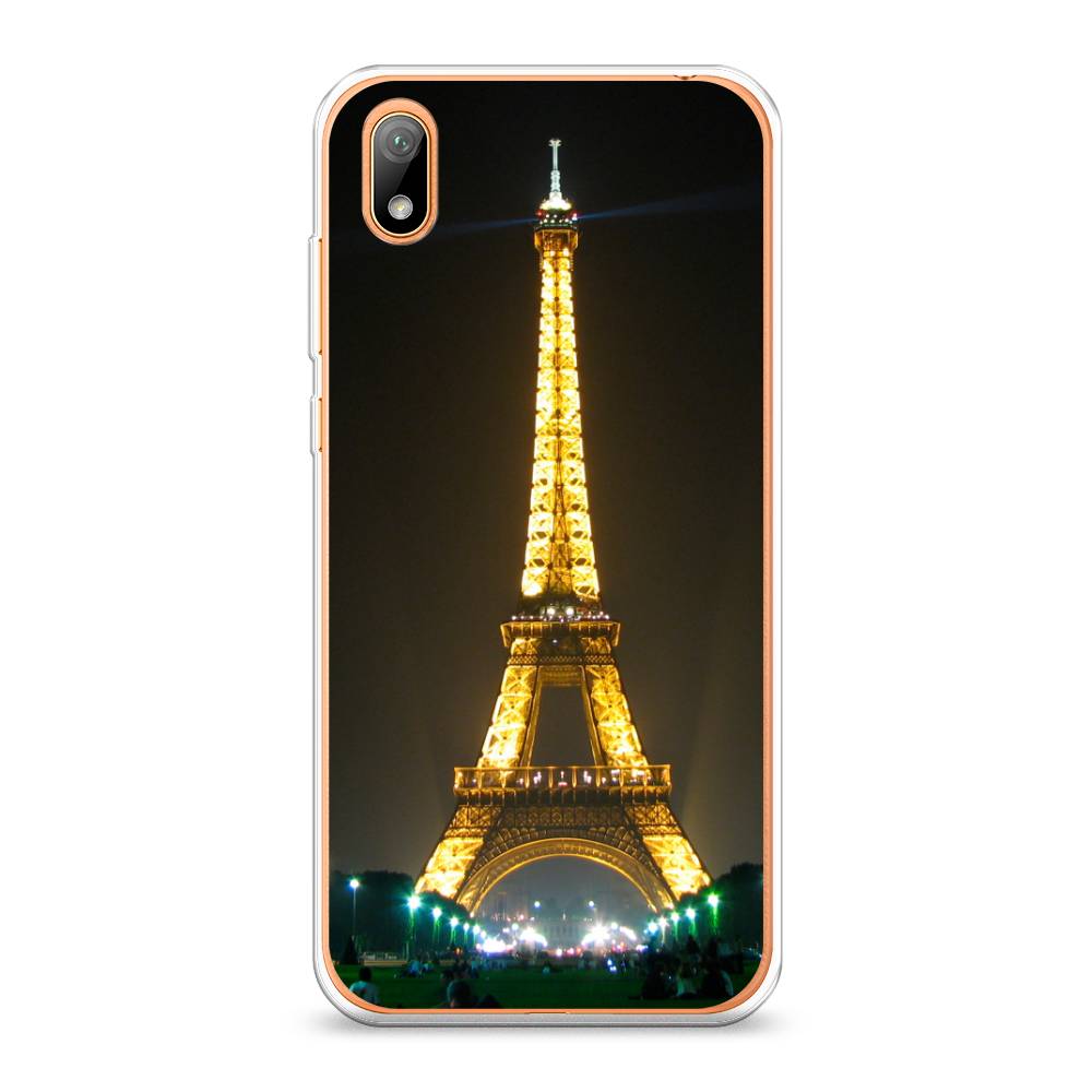 

Чехол на Huawei Y5 2019 "Париж 2", Желтый;серый, 69050-2