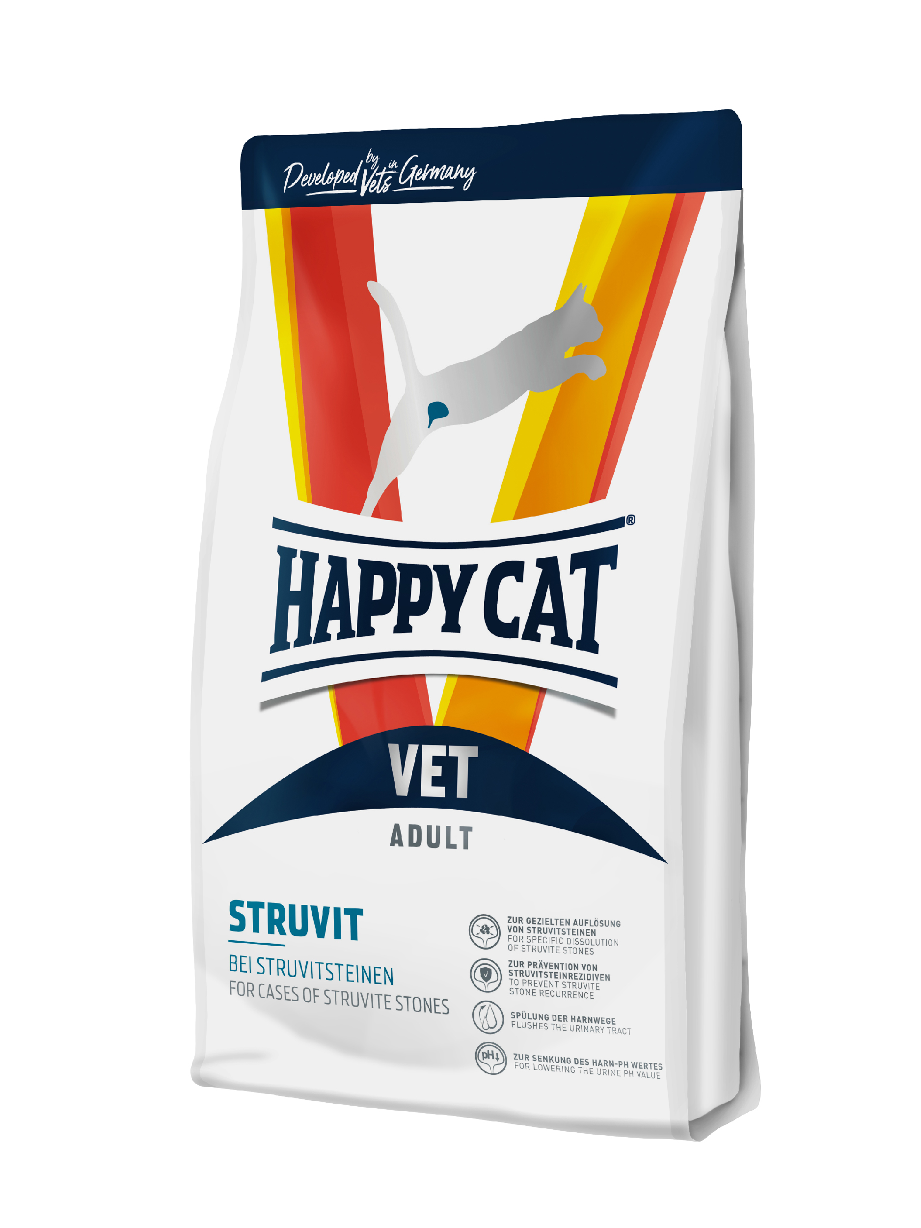 фото Сухой корм для кошек happy cat vet диета struvit, при мочекаменной болезни, 4 кг