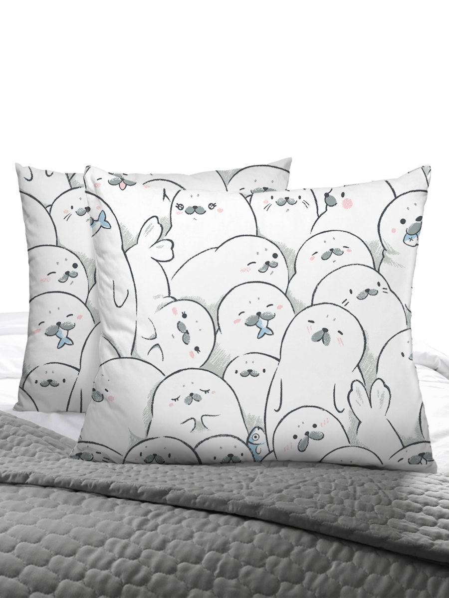 

Наволочка Uniqcute Эми 70х70 см поплин 2 шт, Разноцветный, Наволочка Uniqcute 70х70