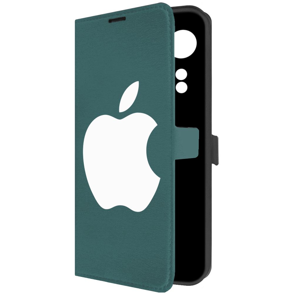 

Чехол-книжка Krutoff Eco Book для Oppo A58 4G Apple (Эпл) (зелёный опал), Зеленый