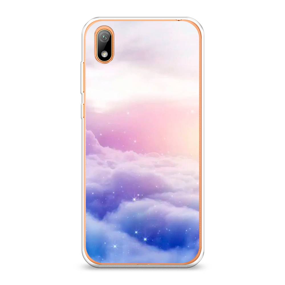 

Чехол на Huawei Y5 2019 "Небеса", Голубой;белый;розовый, 69050-2