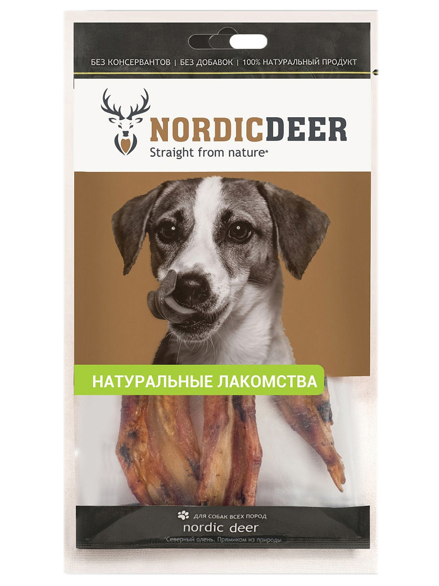 Лакомство для собак Nordic Deer Утиные лапки, 30 г