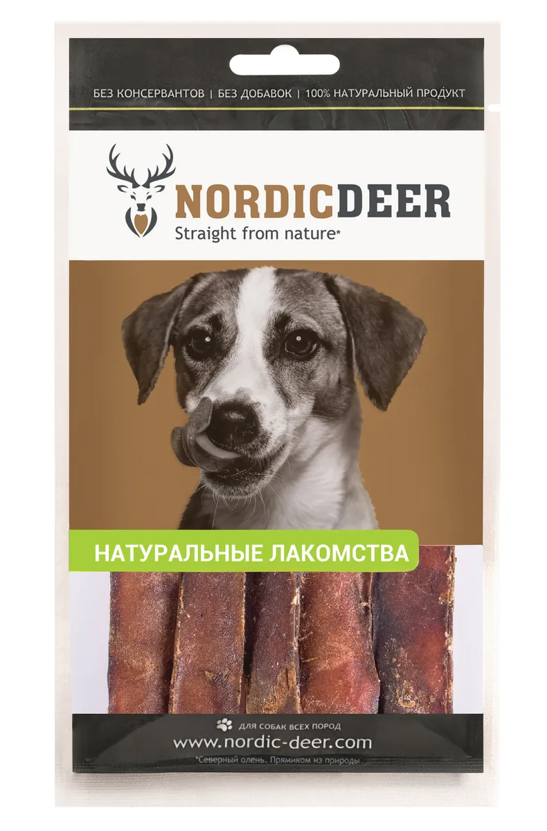 фото Лакомство nordic deer для собак, говяжьи палочки, 30 г