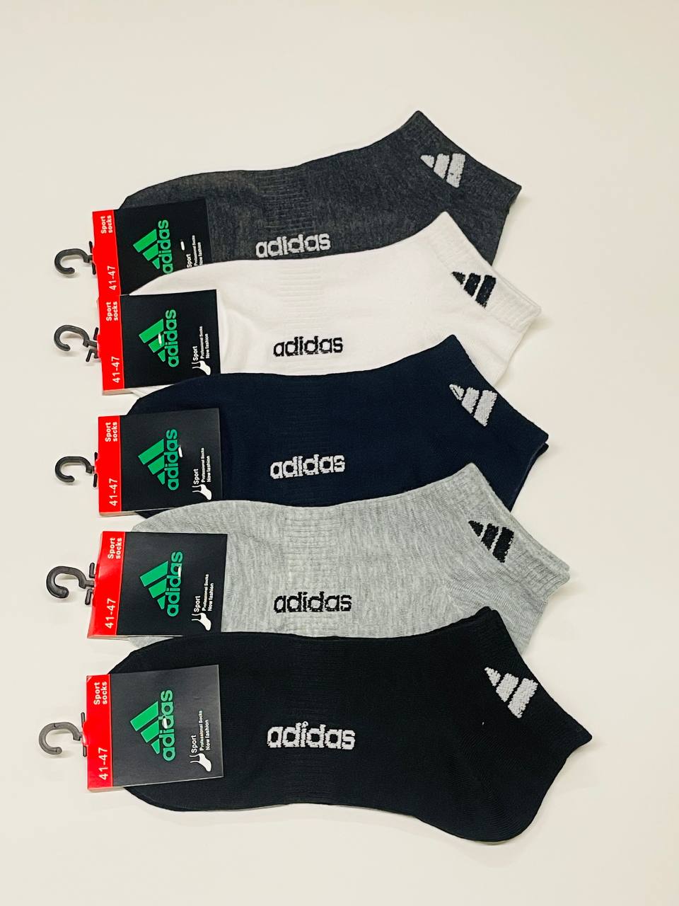 Комплект носков мужских Adidas 01кнму в ассортименте 41-47, 5 пар