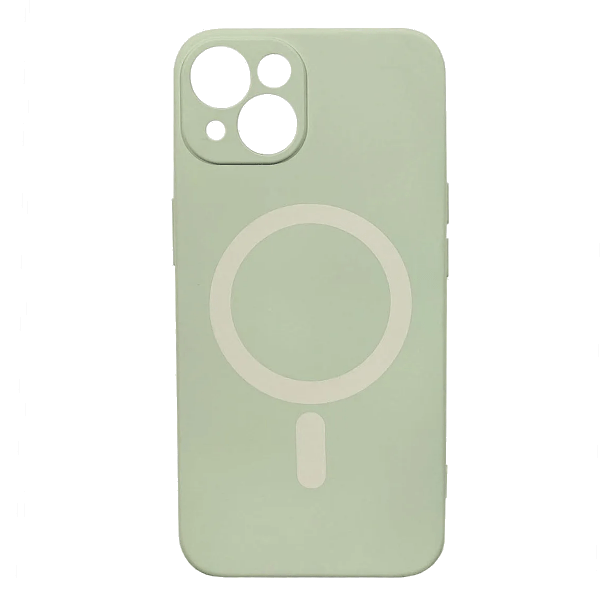 фото Чехол iphone 14 magsafe матовый цветной, фисташковый nobrand