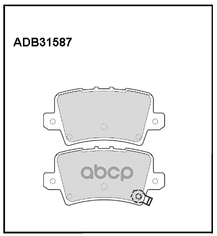 

Тормозные колодки ALLIED NIPPON дисковые задние ADB31587