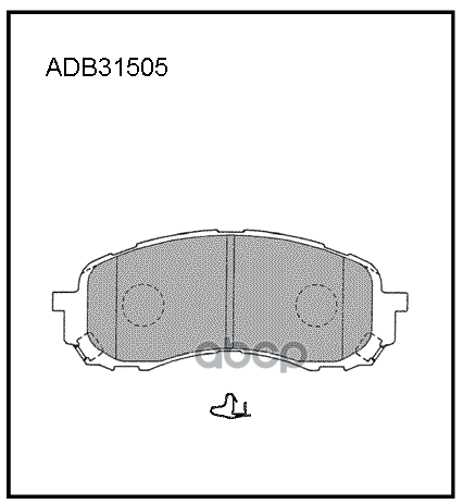 

Тормозные колодки ALLIED NIPPON дисковые передние adb31505