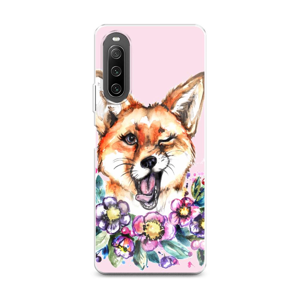

Чехол Awog на Sony Xperia 10 IV "Подмигивающая лиса", Разноцветный, 55250-10