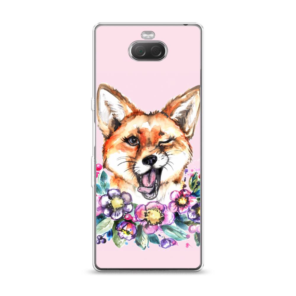 

Чехол Awog на Sony Xperia 10/XA3 "Подмигивающая лиса", Разноцветный, 54050-10