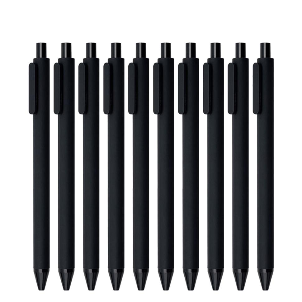 Набор гелевых ручек Xiaomi KACO Pure Plastic Gel Ink Pen K1015 10 шт. (черный)