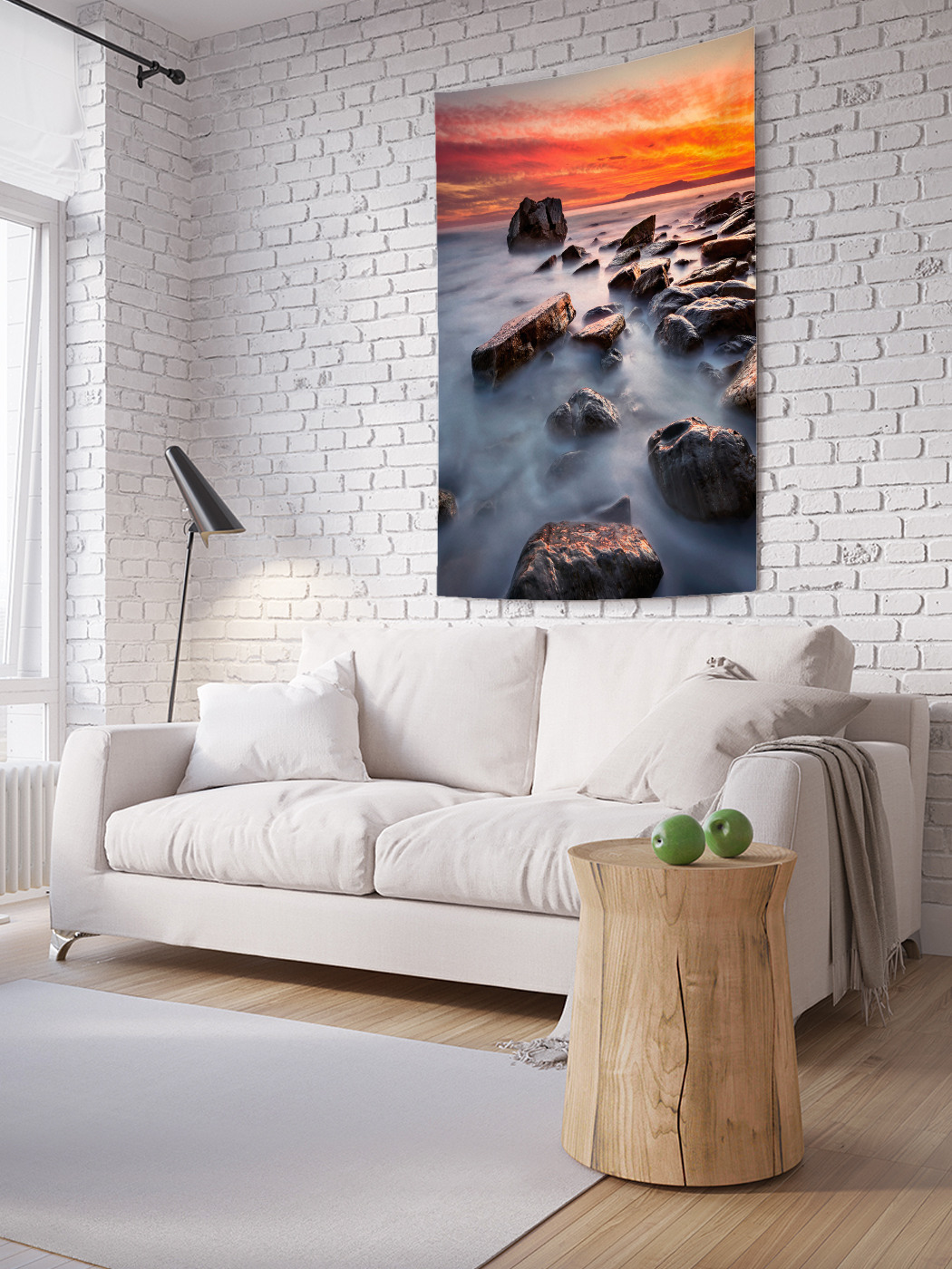 

Вертикальное фотопанно на стену JoyArty Береговой туман 100x150 см, Береговой туман