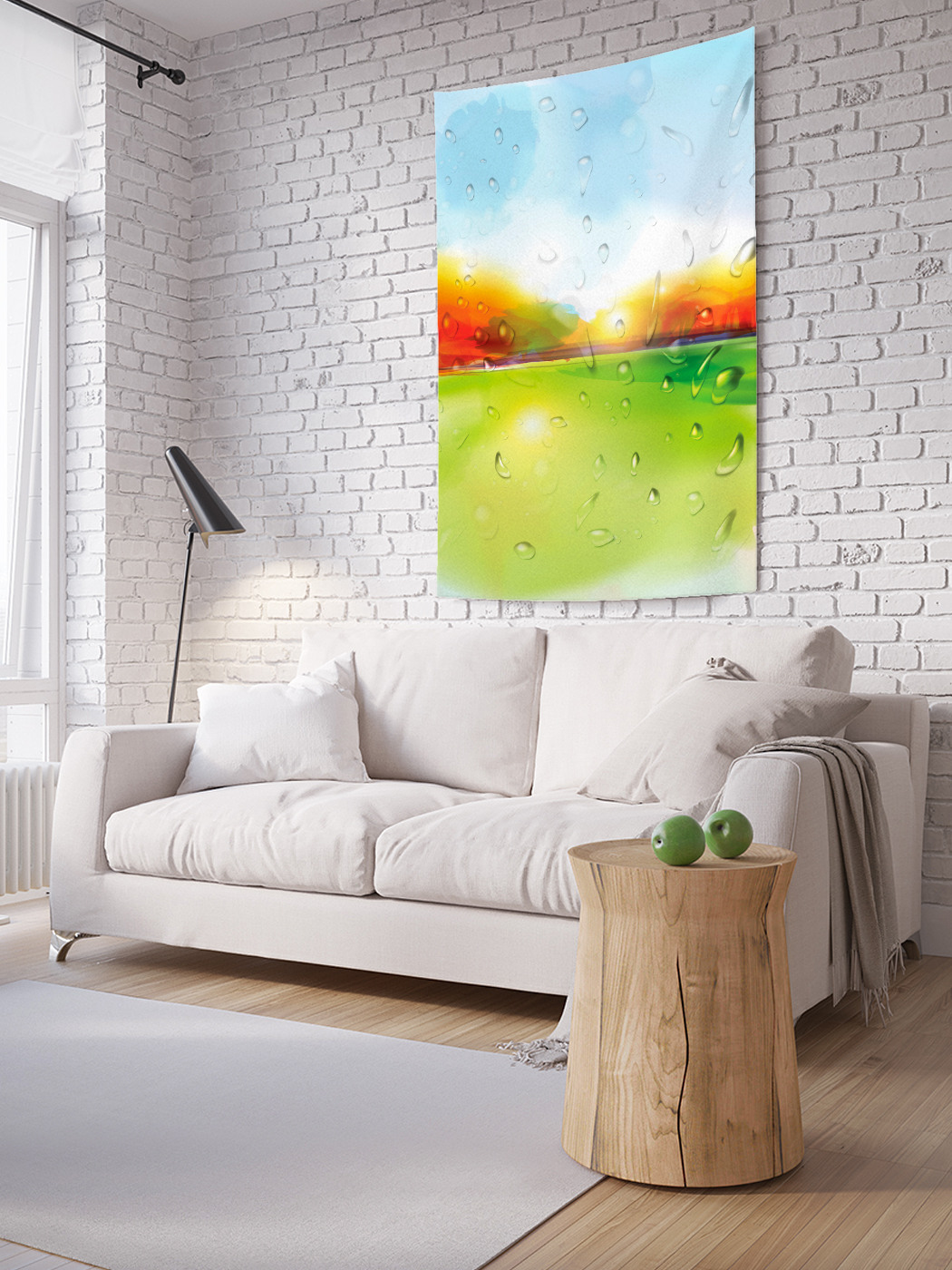 

Вертикальное фотопанно на стену JoyArty Капли дождя 100x150 см, Капли дождя