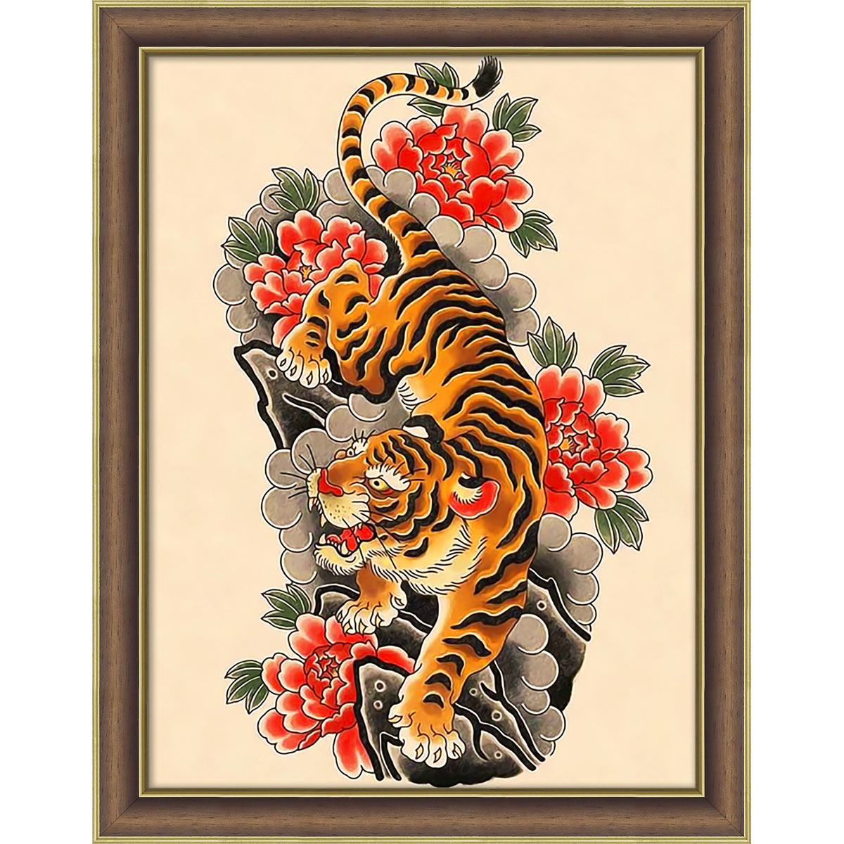 

Алмазная мозаика Алмазная живопись Тигр на пергаменте, АЖ-4143, 30*40 см
