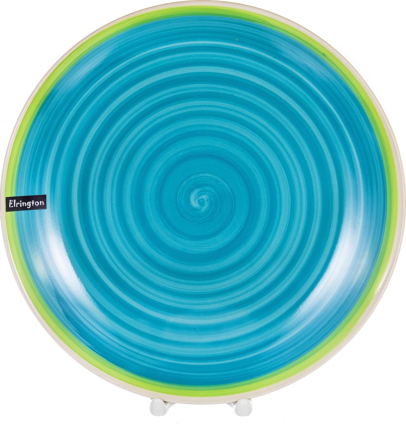 

Тарелка плоская Elrington Весенняя Капель 27 см 139-23023, Голубой