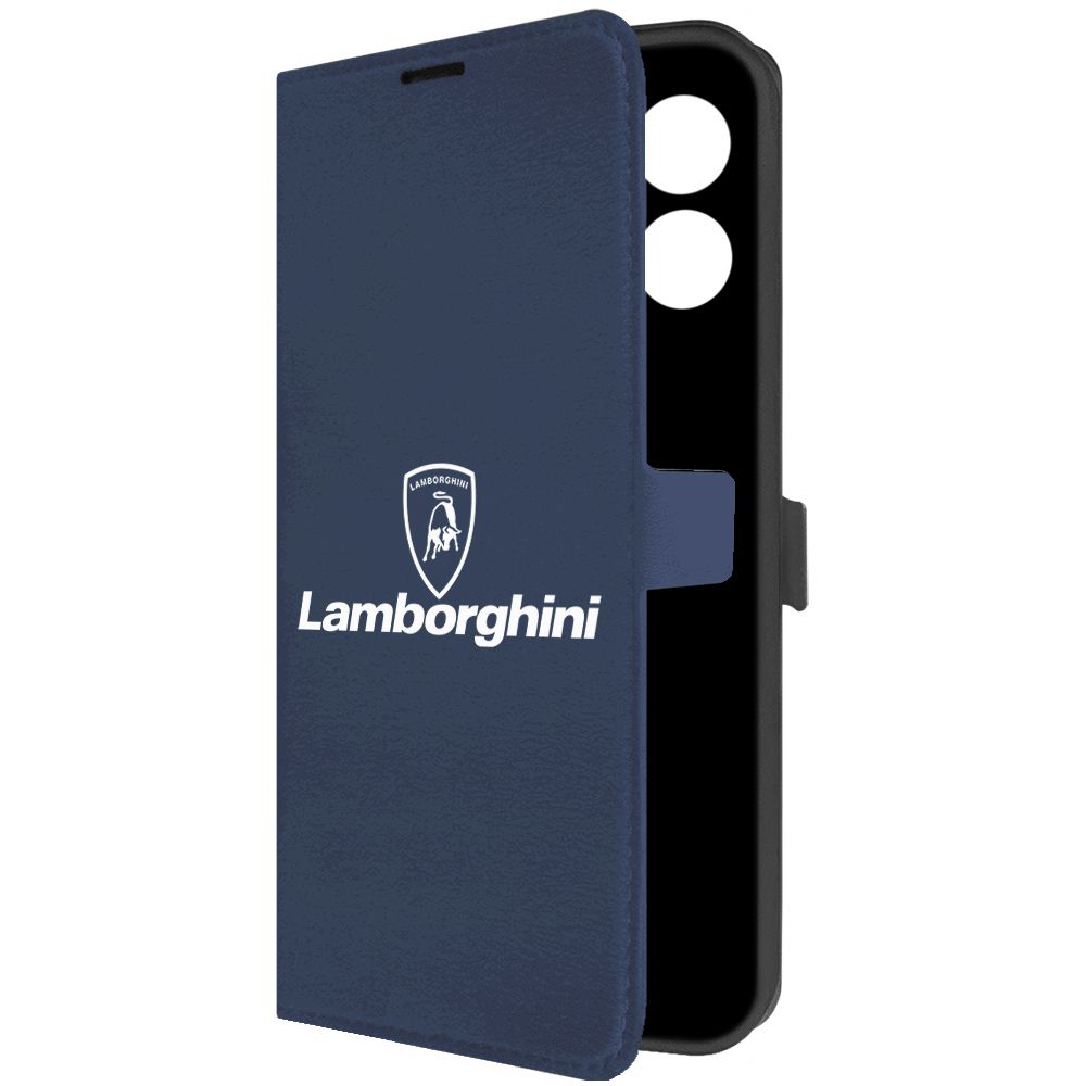 

Чехол-книжка Krutoff Eco Book для Oppo A38 4G Lamborghini синий