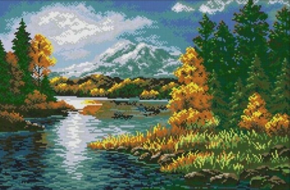 

Алмазная вышивка Painting Diamond Озеро GF3094