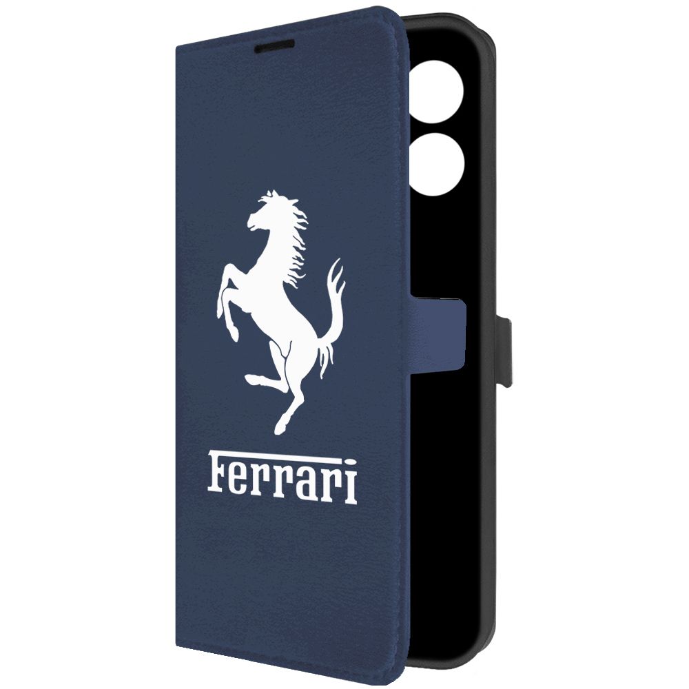 

Чехол-книжка Krutoff Eco Book для Oppo A38 4G Ferrari синий