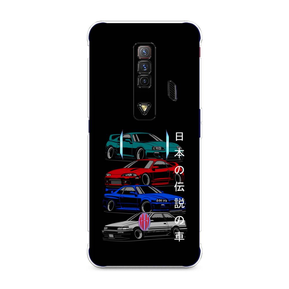 

Чехол Awog на ZTE Nubia Red Magic 7 / ЗТЕ Нубиа Ред Мэджик 7 "JDM Legend cars", Разноцветный, 135950-5