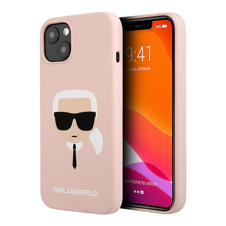 

Чехол для смартфона Karl Lagerfeld Liquid silicone Choupette для iPhone 13, розовый, Liquid silicone Choupette Hard