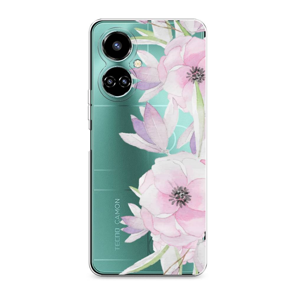 

Чехол Awog на Tecno Camon 19/19 Pro 4G "Нежные анемоны", Разноцветный, 301650-8