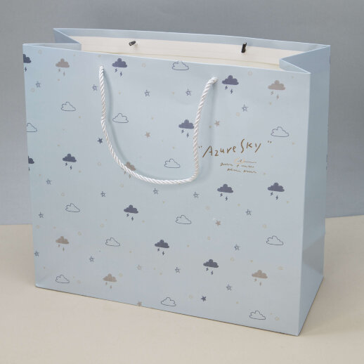 

Пакет подарочный M Azure sky cloud , blue 35*33*15, Голубой