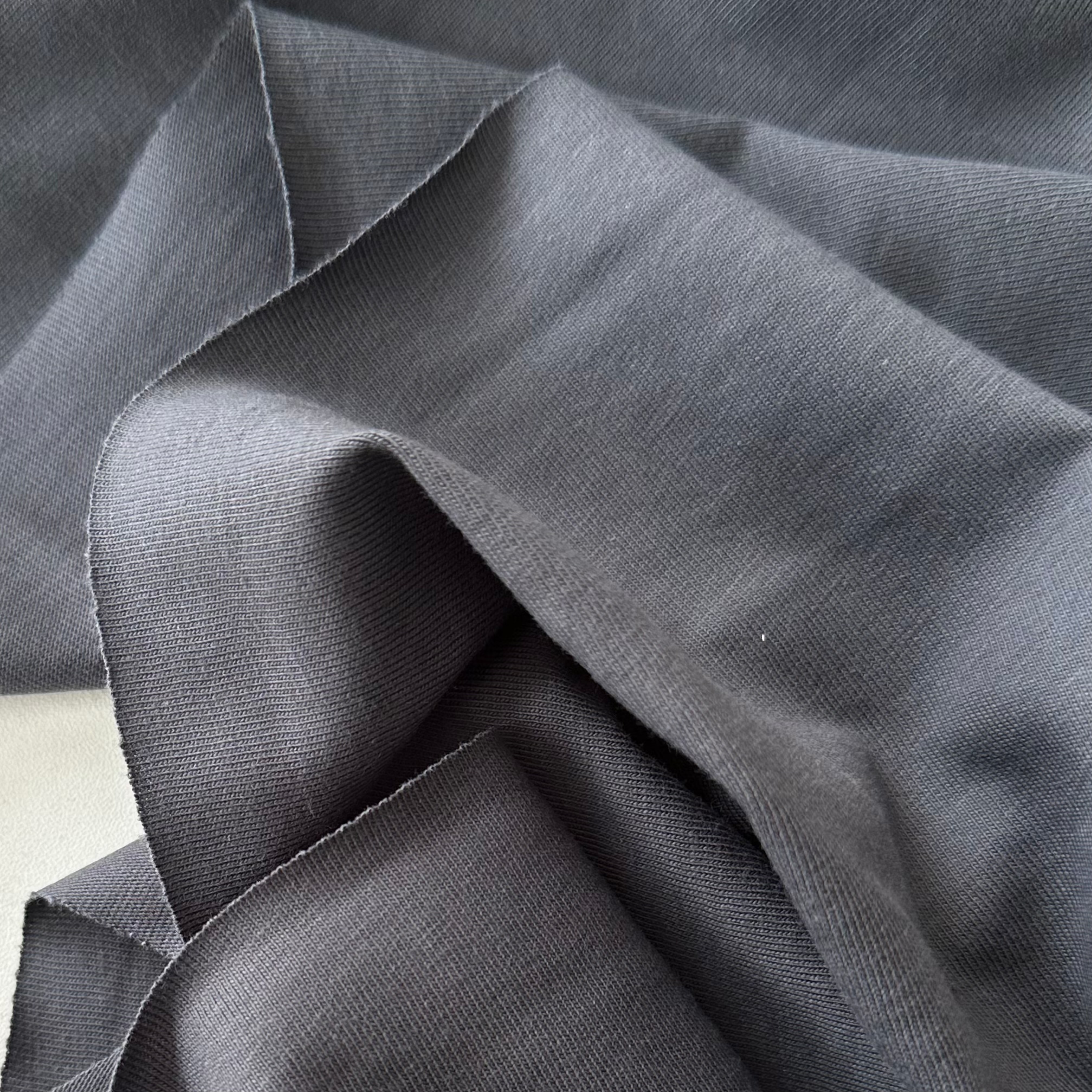 Ткань кулирка плотная MamiMa fabric 07356 дымчатый, отрез 100x178 см