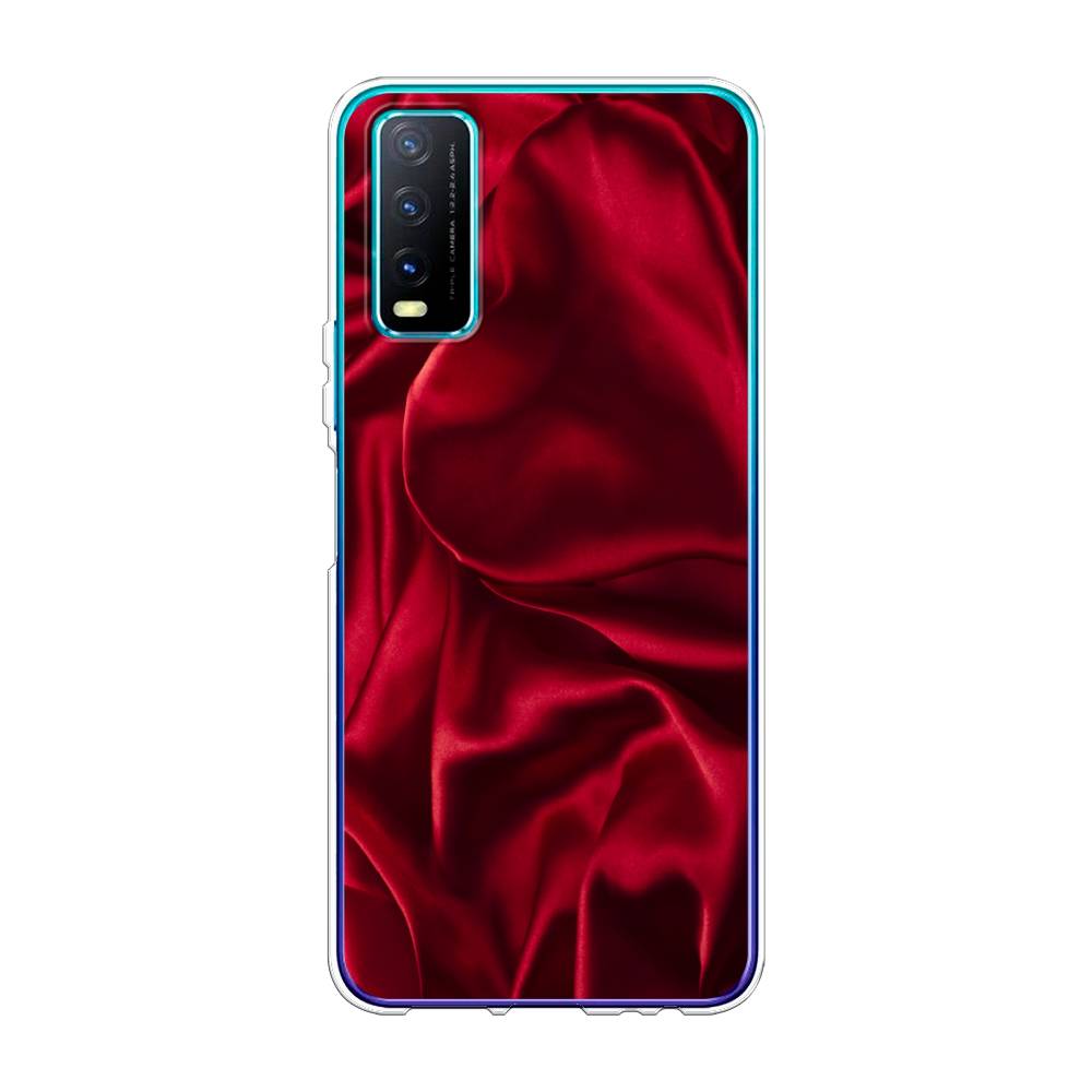 

Чехол Awog на Vivo Y20 "Текстура красный шелк", Разноцветный, 263650-3