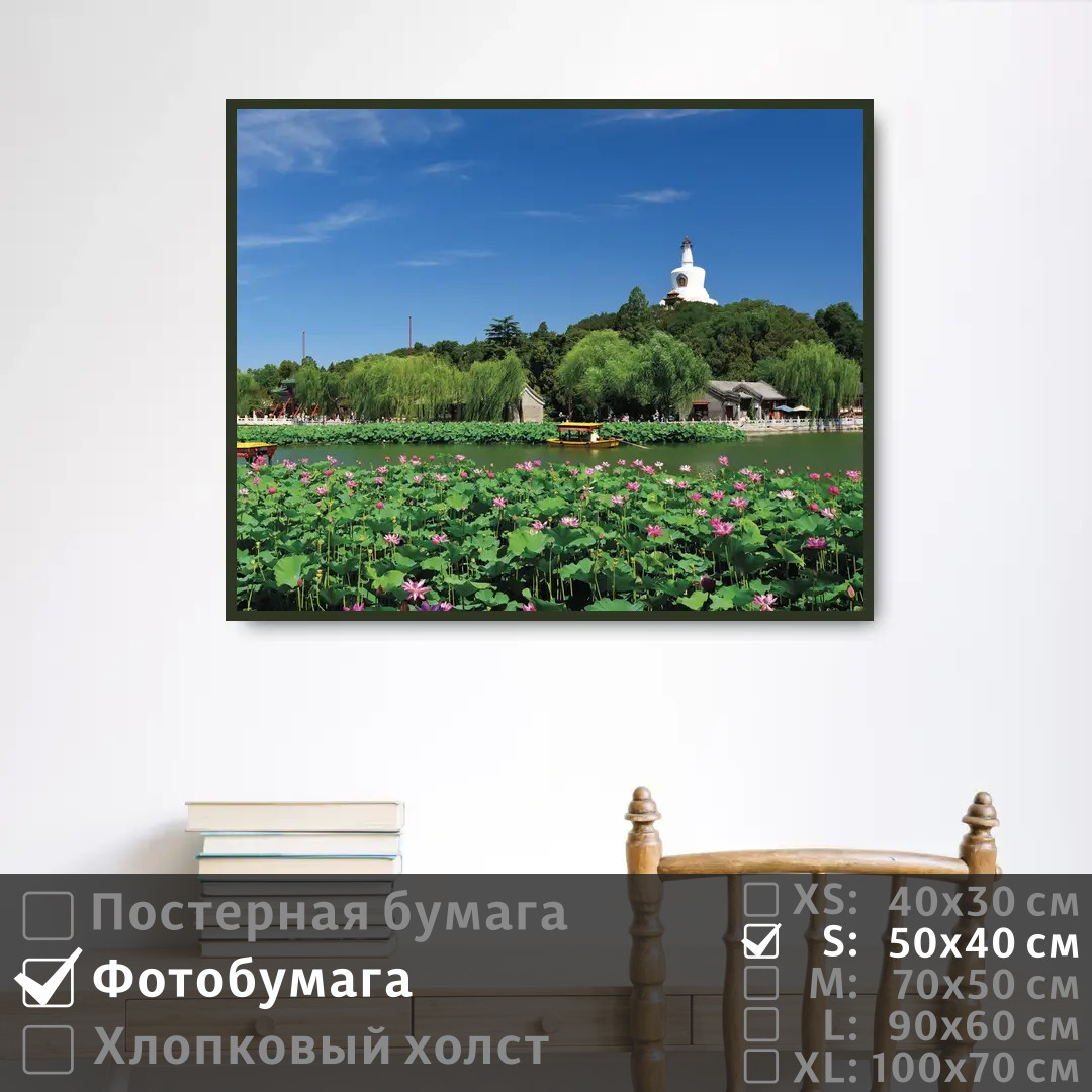 

Постер на фотобумаге ПолиЦентр Лотосы в озере китай 50х40 см, ЛотосыВОзереКитай