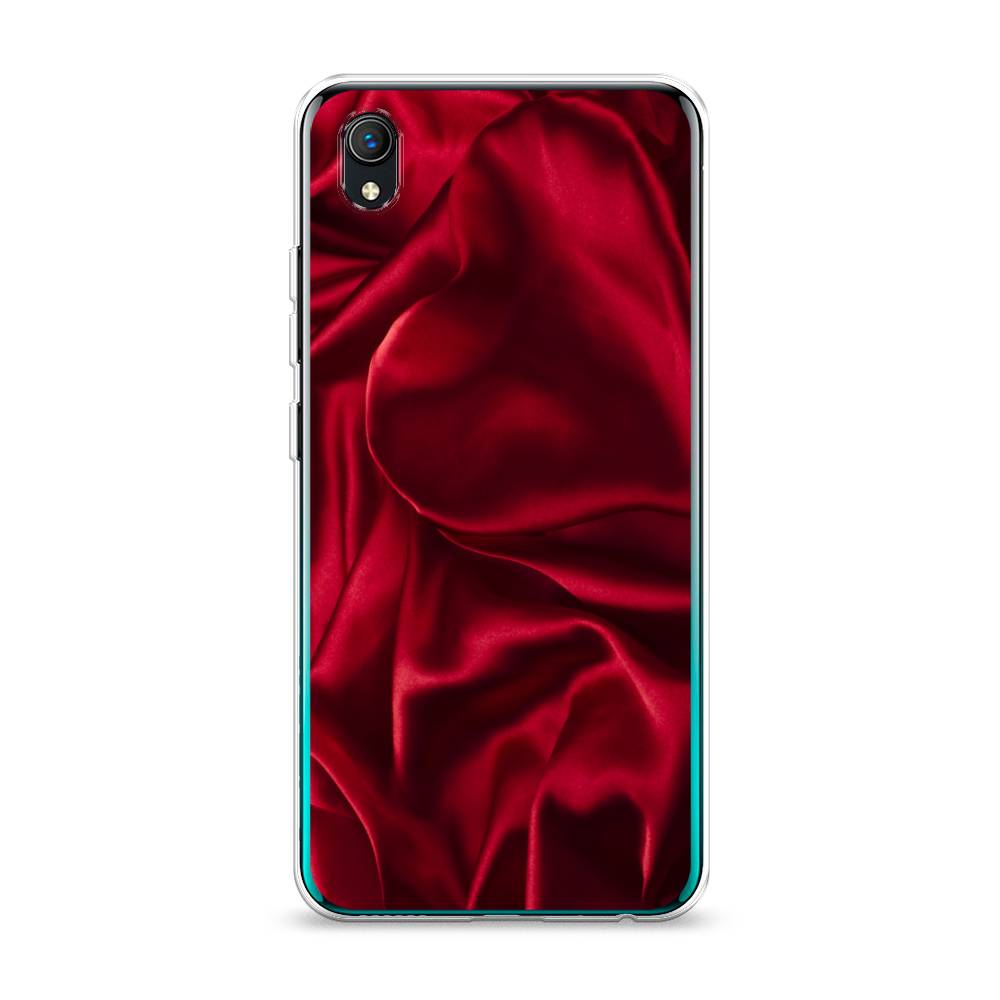 фото Силиконовый чехол "текстура красный шелк" на vivo y1s awog