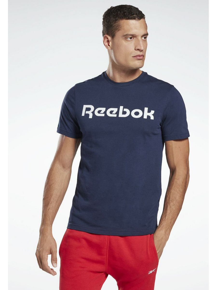 

Футболка мужская Reebok RE542D0ZE синяя L, Синий, RE542D0ZE