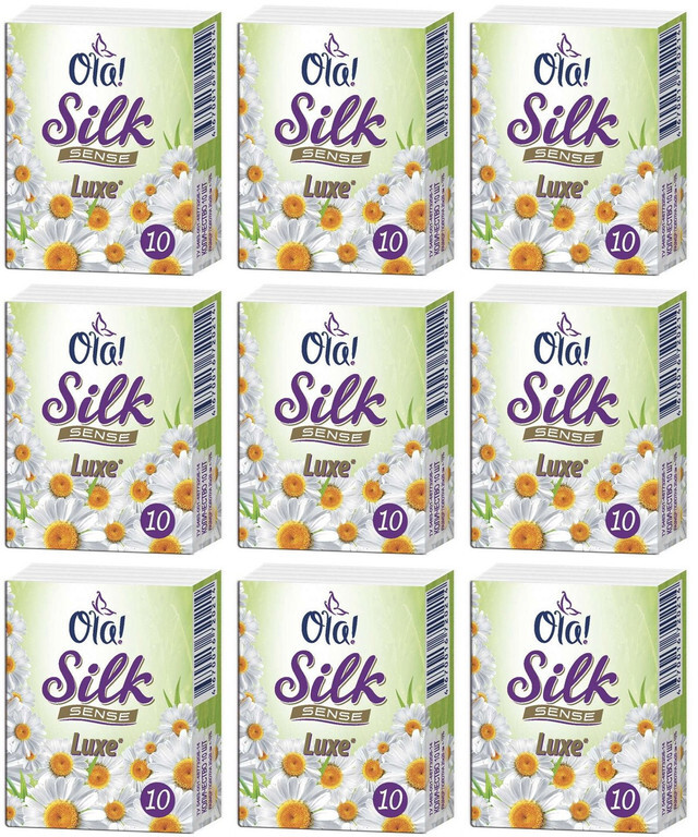 Бумажные платки Ola! silk sense compact ромашка 9 уп