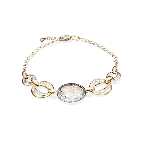 

Браслет из желтого золота р. 20 PLATINA jewelry 05-0539-00-000-1130-48, 05-0539-00-000-1130-48