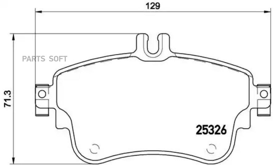 

Тормозные колодки brembo передние дисковые P50094