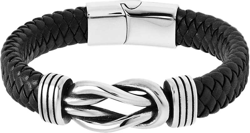 

Браслет из кожи/стали р. 21 DG Jewelry EXLB249, EXLB249