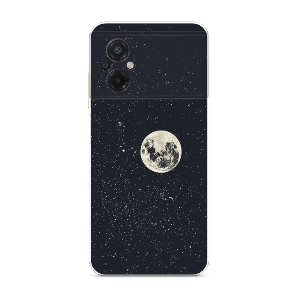 

Чехол на Xiaomi Poco M5 "Полнолуние", Красный, 316450-2
