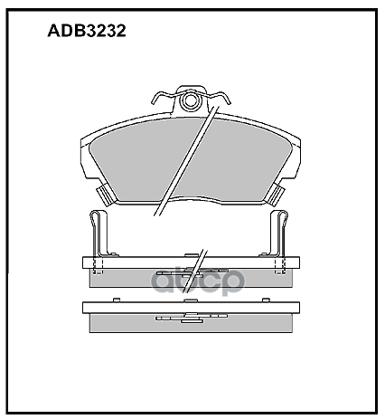 

Комплект Тормозных Колодок Allied Nippon Adb3232