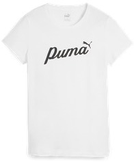 Футболка женская PUMA ESS+ Script Tee белая S