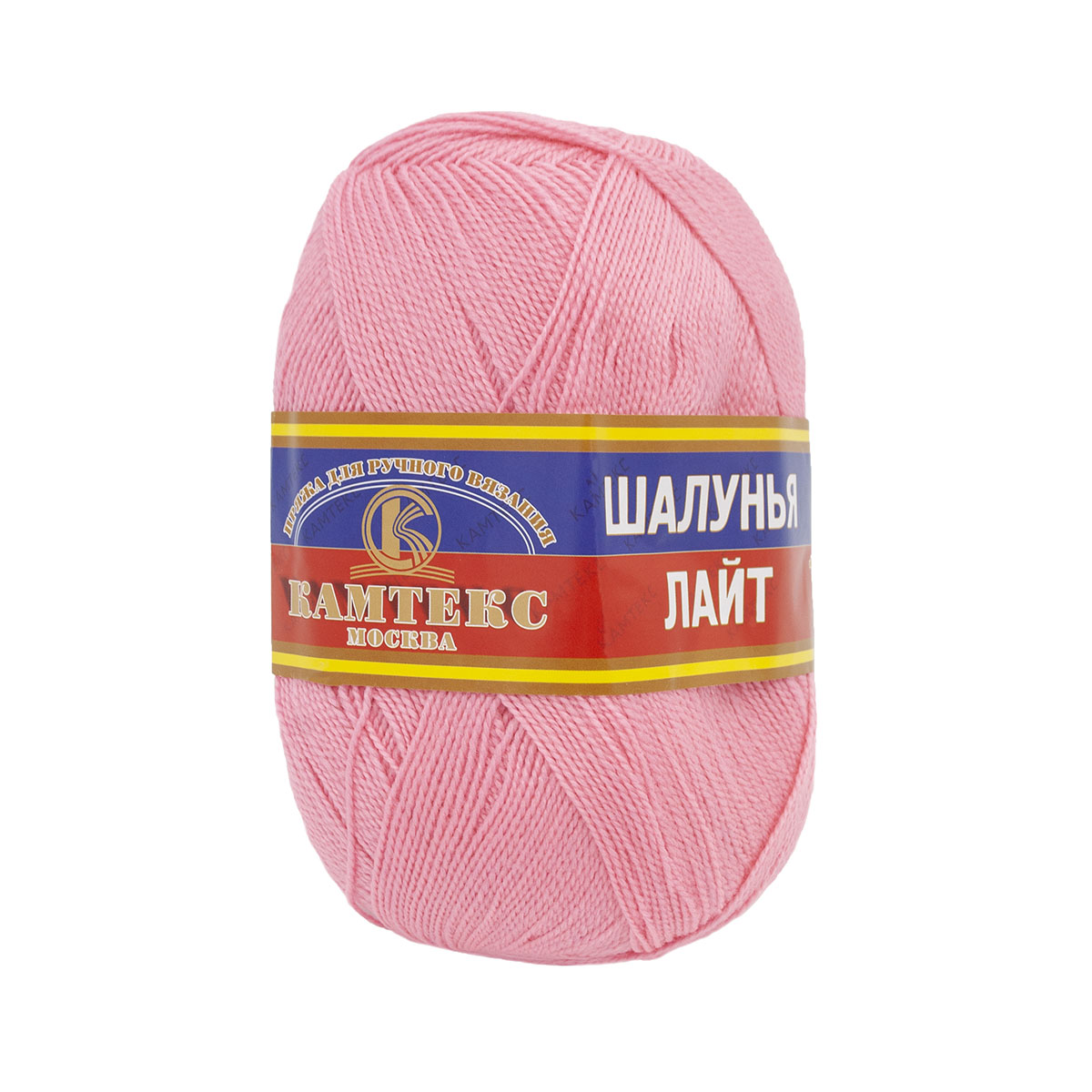 

Пряжа Камтекс 'Шалунья лайт', 100г, 600м (шерсть, акрил) (056 розовый), 10 мотков