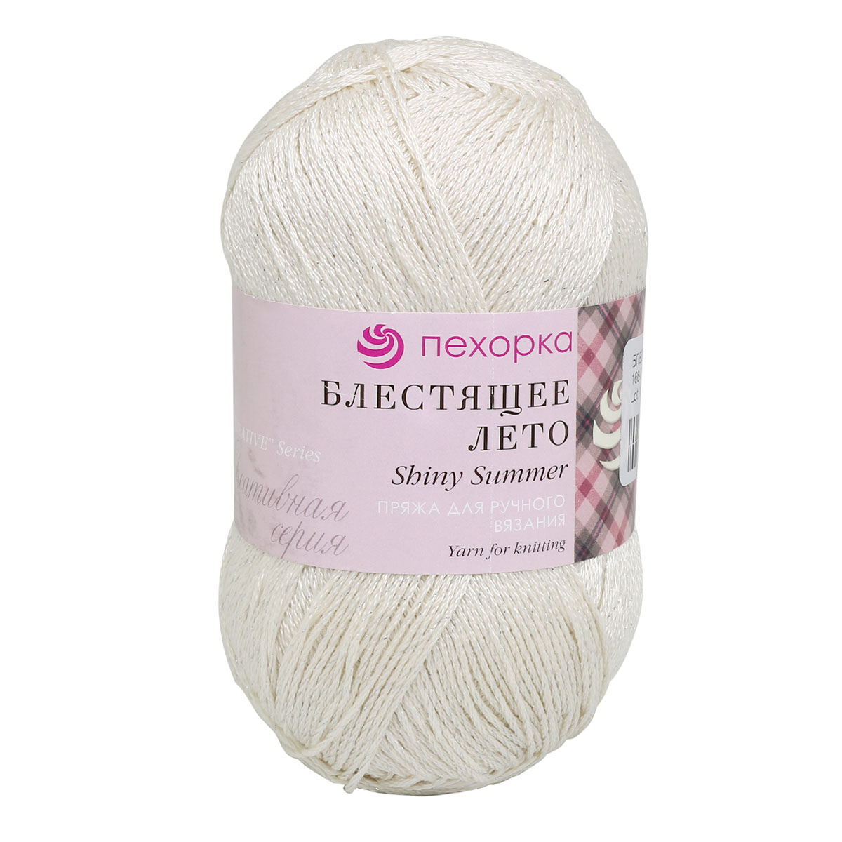 

Пряжа Пехорка 'Блестящее лето', 100г, 380м (хлопок, метанит) (166 Суровый), 5 мотков