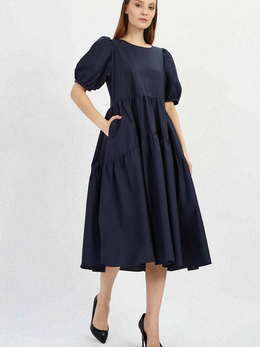 

Платье женское baon B4522047 синее 2XL, B4522047