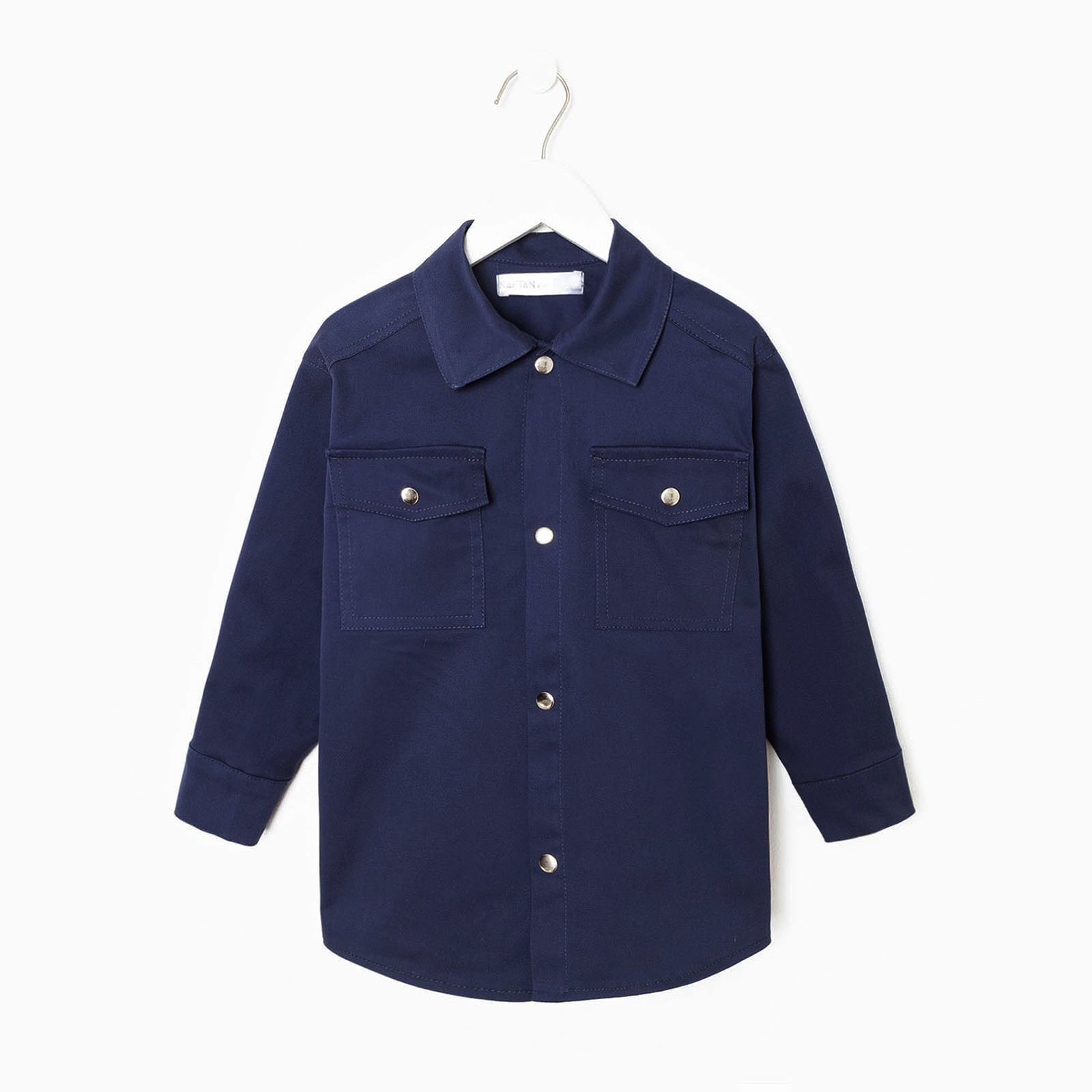 Рубашка джинсовая детская KAFTAN размер 32 (110-116 см), цвет синий