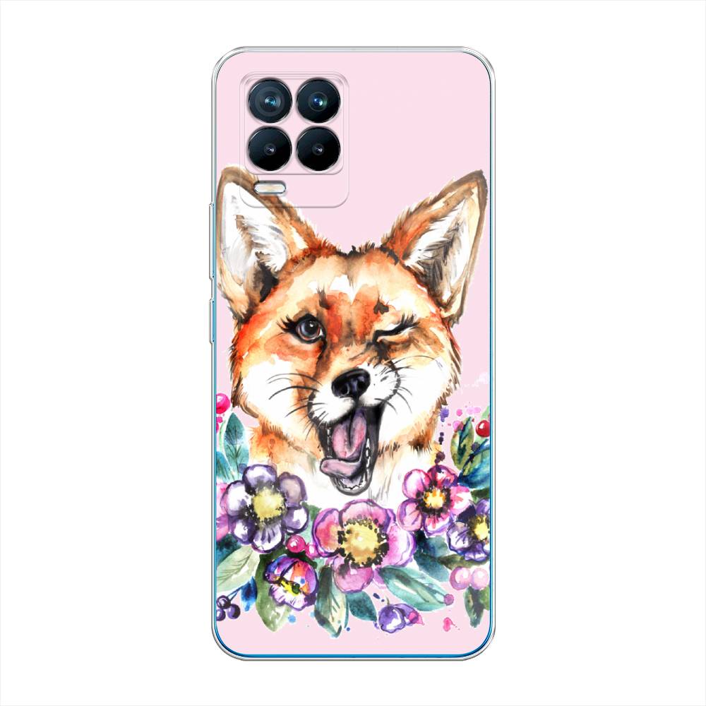 

Чехол Awog на Realme 8/8 Pro "Подмигивающая лиса", Разноцветный, 255550-10