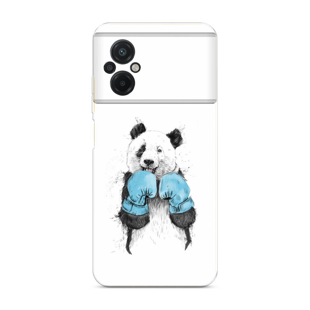 

Чехол на Xiaomi Poco M5 "Панда боксер", Голубой;белый;серый, 316450-1
