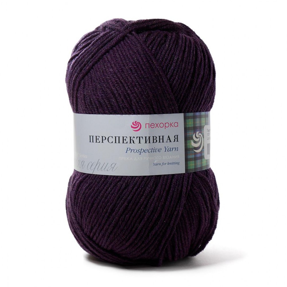 

Пряжа Пехорка 'Перспективная', 100г, 270м (шерсть, акрил) (1057 тёмная ежевика), 5 мотков, Фиолетовый