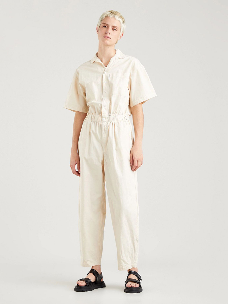 

Комбинезон женский Levi's Scrunchie Jumpsuit бежевый M, Scrunchie Jumpsuit