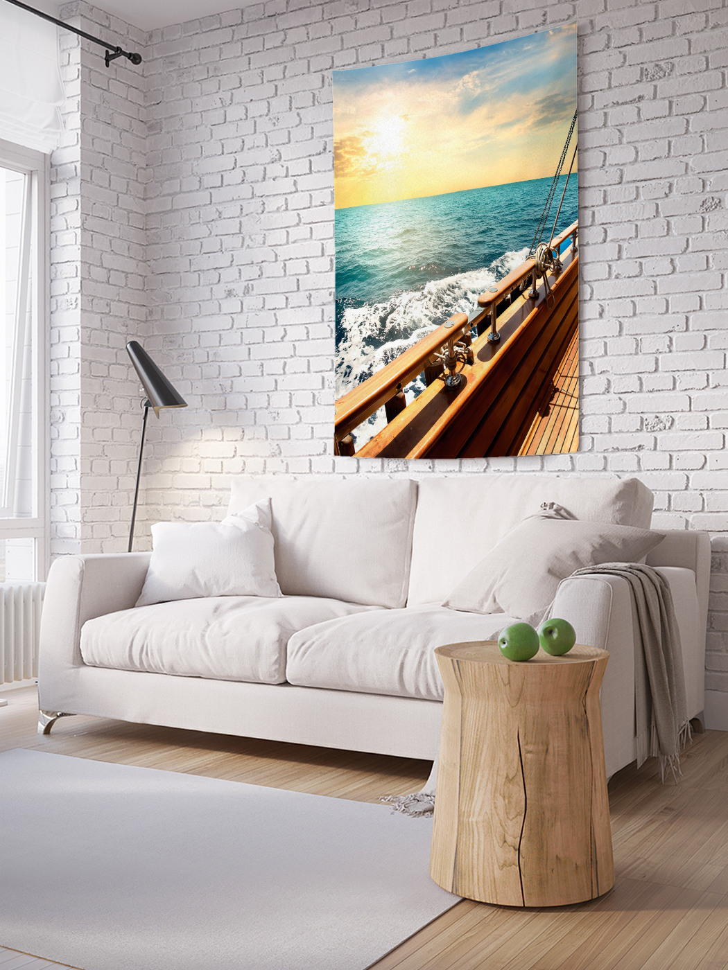 

Вертикальное фотопанно на стену JoyArty На борту корабля 100x150 см, На борту корабля
