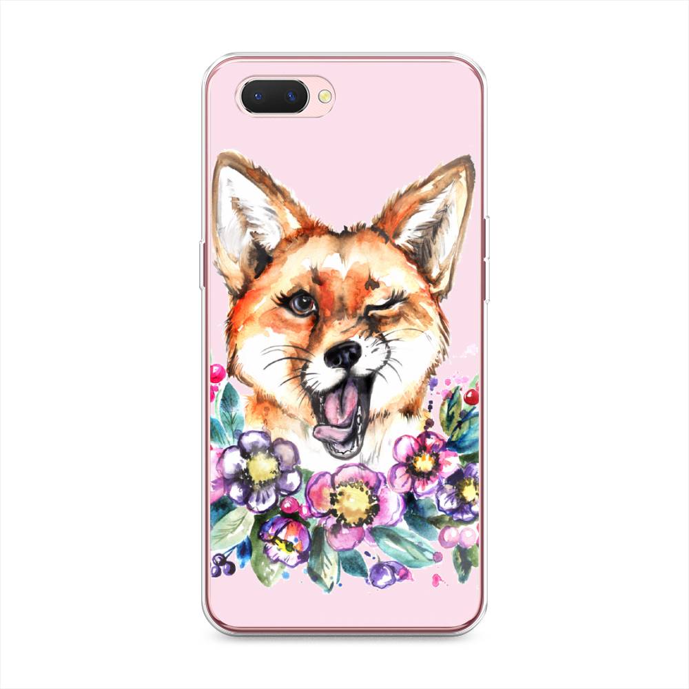 

Чехол Awog на Oppo A3s "Подмигивающая лиса", Разноцветный, 252050-10